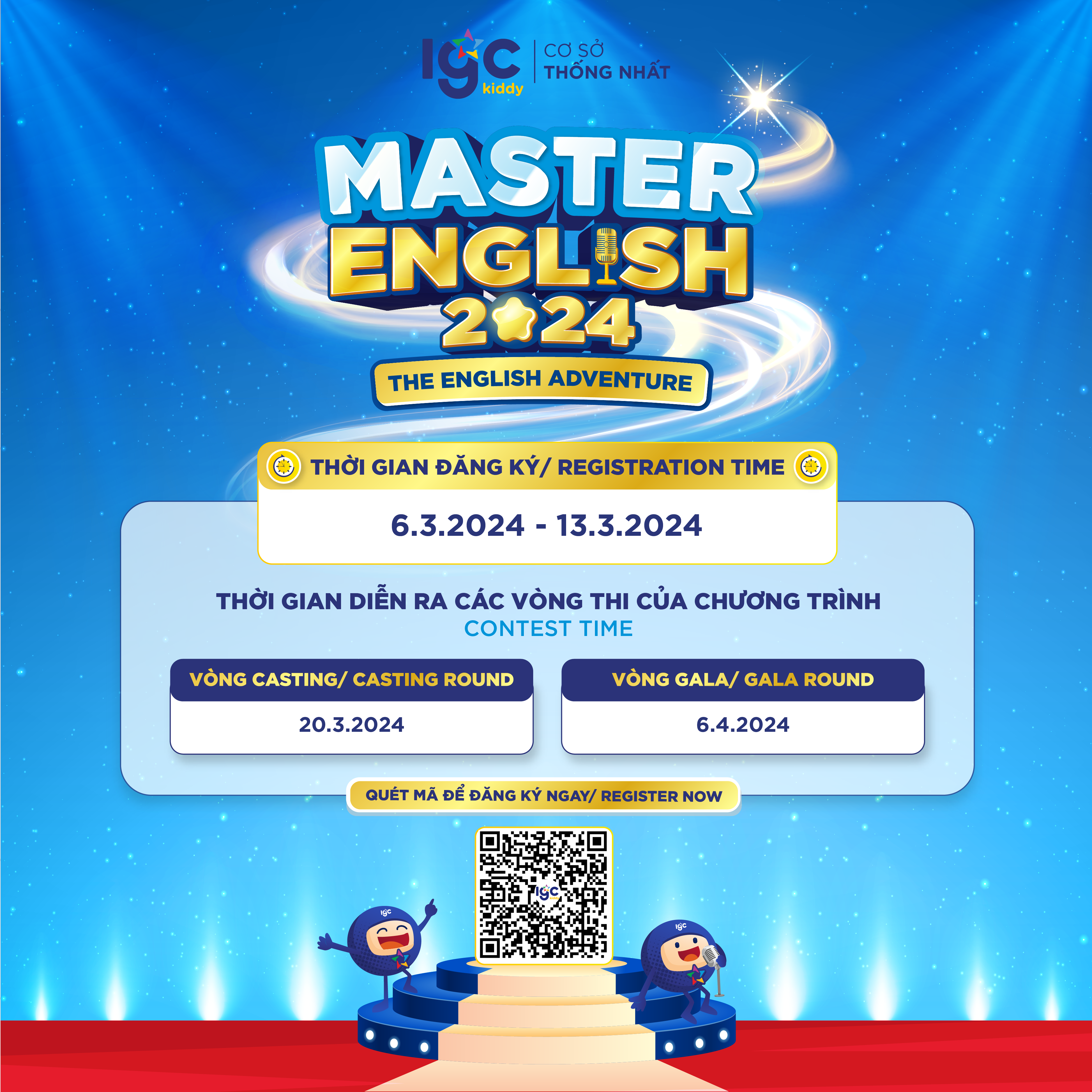 IGC KIDDY MASTER ENGLISH 2024 CHÍNH THỨC TRỞ LẠI VỚI HÌNH THỨC TỔ CHỨC MỚI