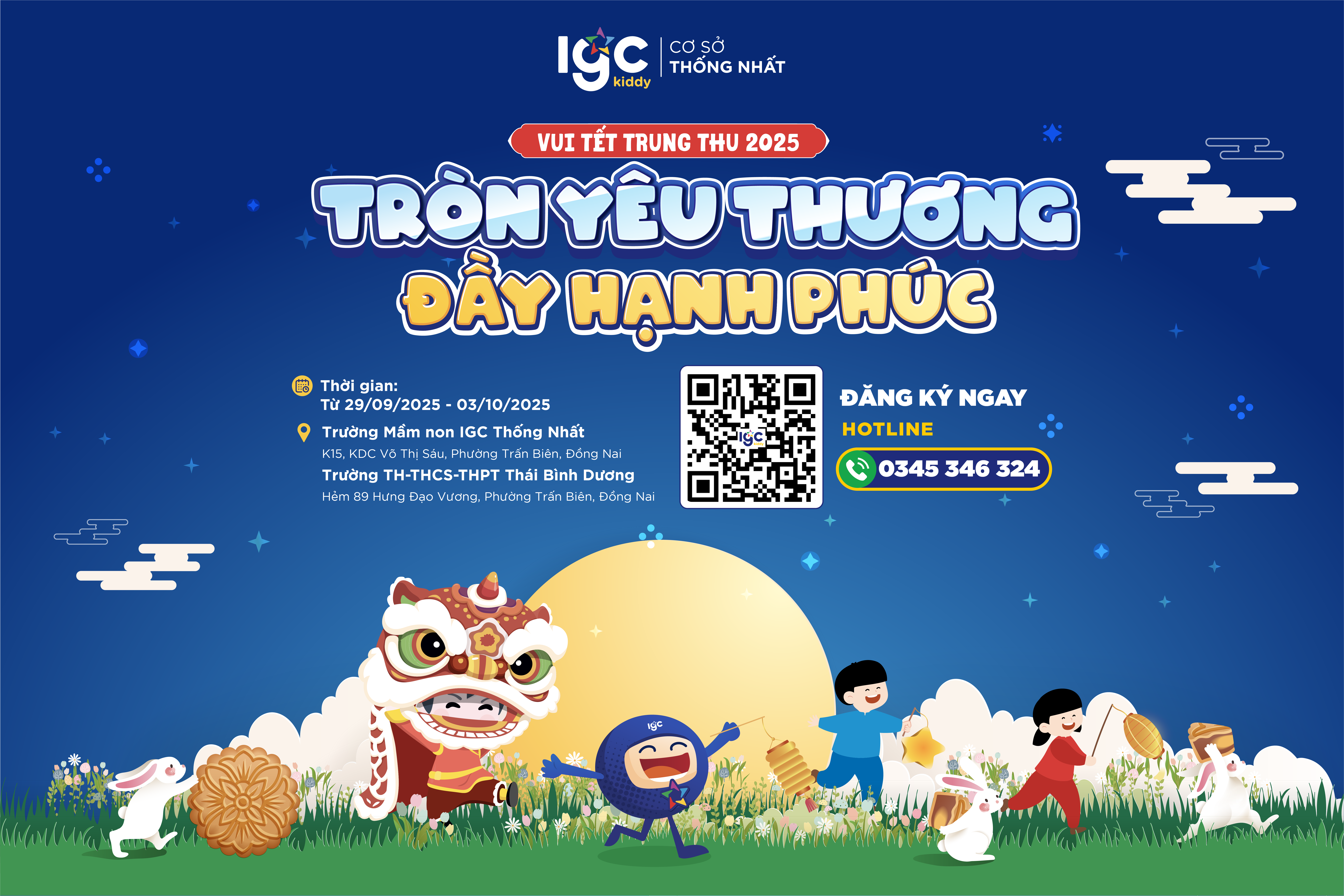 ĐĂNG KÝ THAM GIA SỰ KIỆN “TRÒN YÊU THƯƠNG – ĐẦY HẠNH PHÚC” TẠI IGC KIDDY THỐNG NHẤT