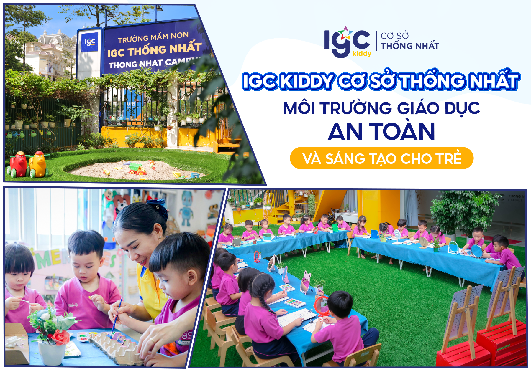 IGC Kiddy cơ sở Thống Nhất – Môi trường giáo dục an toàn và sáng tạo cho trẻ