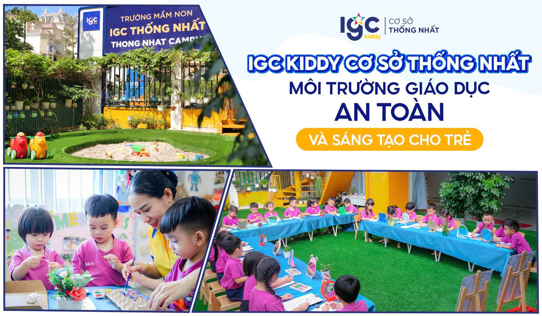 IGC Kiddy cơ sở Thống Nhất – Môi trường giáo dục an toàn và sáng tạo cho trẻ