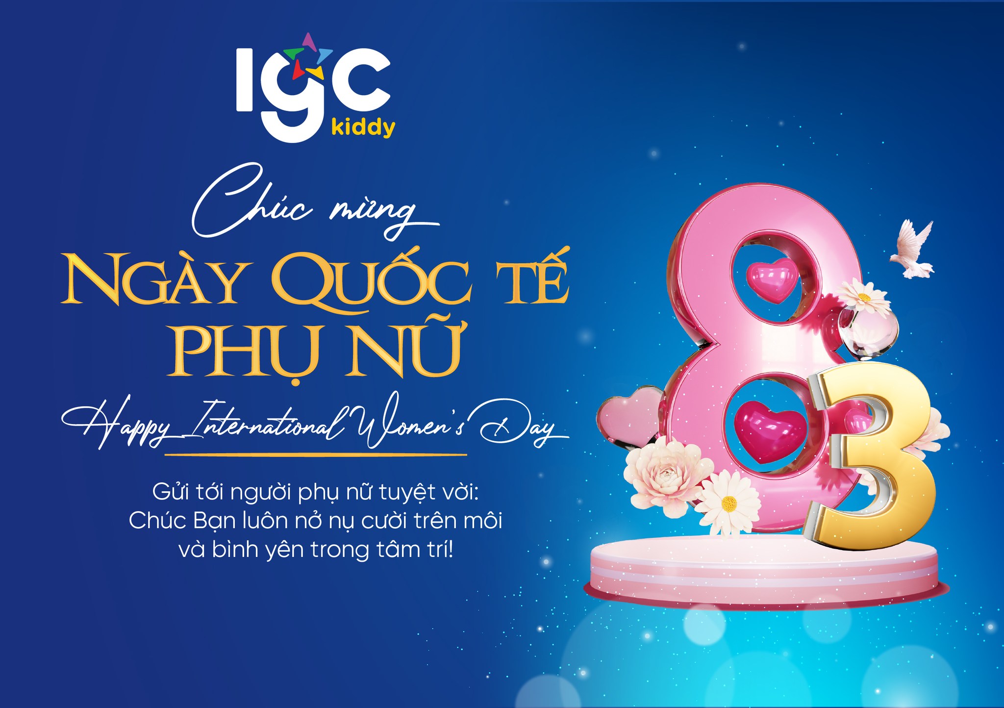 CHÚC MỪNG NGÀY QUỐC TẾ PHỤ NỮ 8/3