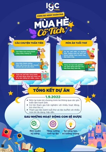 KHÁM PHÁ NHỮNG TRẢI NGHIỆM ĐẦY MÀU SẮC VỚI CHƯƠNG TRÌNH "MÙA HÈ CỔ TÍCH" TẠI IGC KIDDY