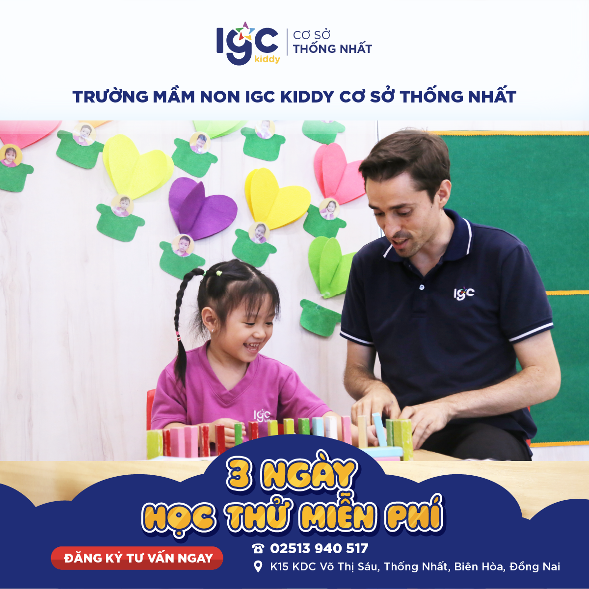 ƯU ĐÃI NGẬP TRÀN TRONG THÁNG 8 KHI NHẬP HỌC TẠI TRƯỜNG MẦM NON IGC THỐNG NHẤT